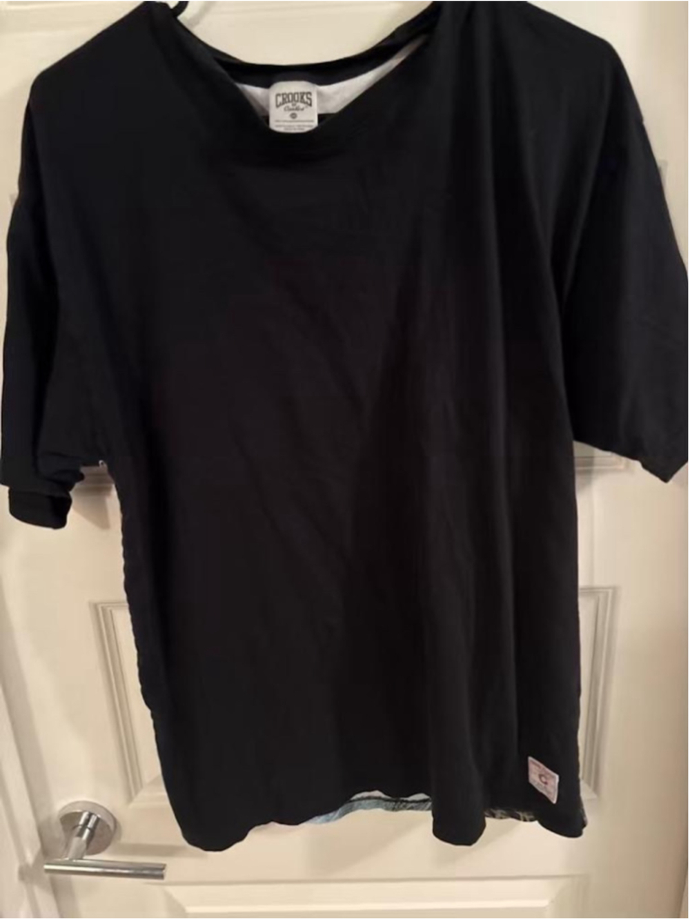 Vintage Crooks & Castles Firing Squad Hunting Scenic Graphic T-Shirt Black L